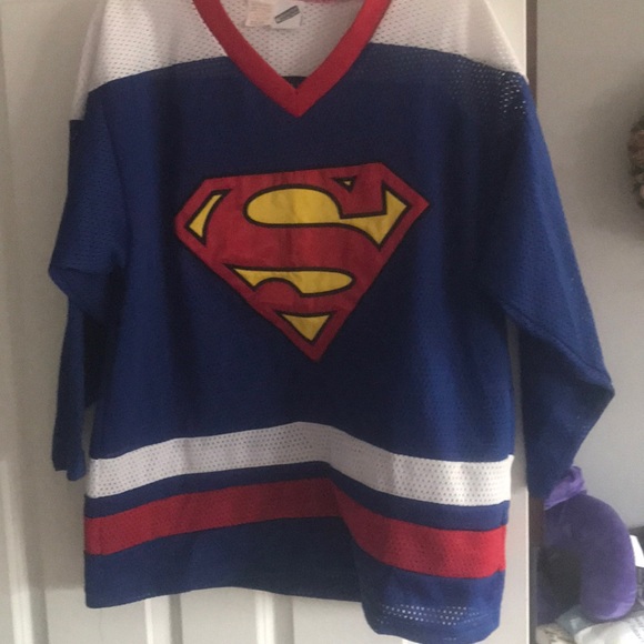 superman hockey jersey